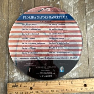 Calamita frigorifero programma basket Florida Gators 2025 rotonda 6" plexi - Foto 1 di 2