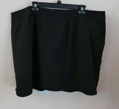 NWOT Lands End Women's 26W Black Quick Dry Athletic Swim Skirt Suit Boy Shorts - Image 1 of 4