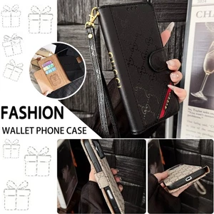 Funda tipo billetera de cuero para teléfono iPhone 17 16 15 Pro Max 14 13 12 11 XsMax - Imagen 1 de 15