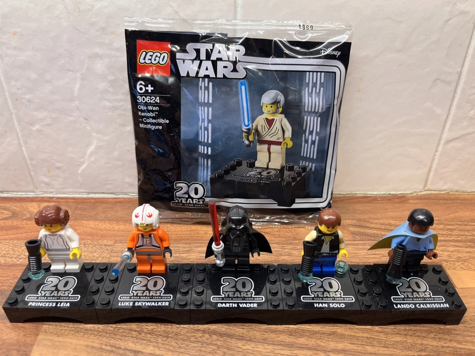 Lego Star Wars 20th Anniversary Minifigures Full Set Lando sw1027 plus Obi -Wan - Image 1 of 4