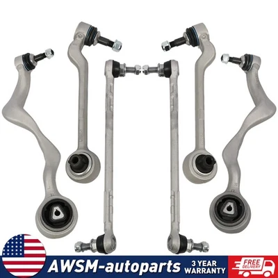 6 Pcs Front Lower Forward & Rearward Control Arms for BMW 328i 2007-2011 K620127 Foto 1 de 4