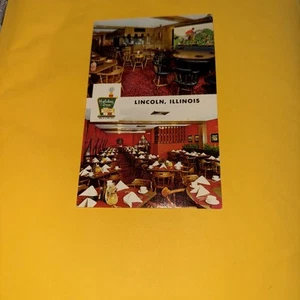 LINCOLN, IL  ~ Route 66 ~ HOLIDAY INN  c1960s Roadside  Logan County Postcard - Picture 1 of 2