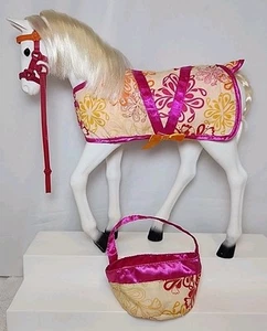 Our Generation By Battat White Lipizzan Foal Horse & Accessories Fits 18" Dolls  - Picture 1 of 15