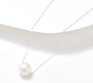 Honora 14K White Gold Cultured Ming Pearl Forzatina Chain Necklace, 18" - Picture 1 of 1