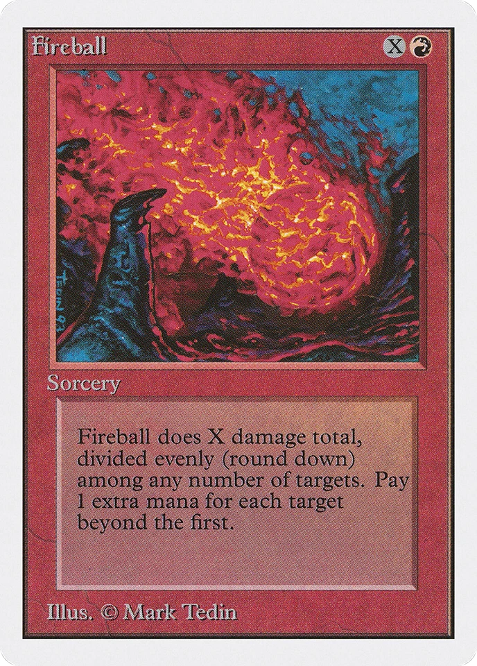 Fireball (MP) Unlimited Edition 2ED Magic MTG - Image 1 of 1