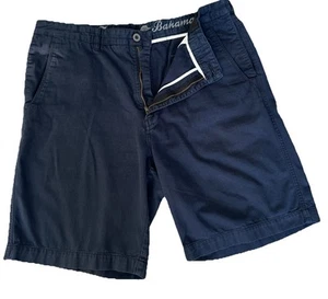 Tommy Bahama Men SZ 38 Black Cotton Casual Bermuda Shorts READ FLAW - Picture 1 of 12