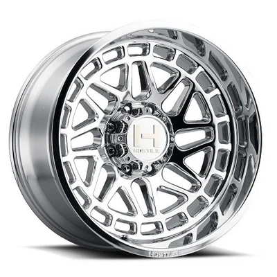 22x12 Hostile H122 Reaper Armor Plated (Chrome) Wheel 5x5 (-44mm) - Image 1 of 4