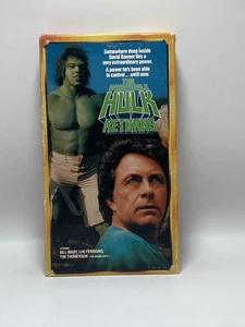 The Incredible Hulk Returns (VHS 1988) Superhero Marvel TV Movie Sci-Fi Bixby + - Picture 1 of 4
