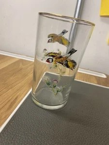 Glasses with birds and thistle - Picture 1 of 2