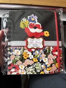 Vera Bradley Spiral 12 Pocket Organizer Retired Rare Poppy Fields Design New NIP - Picture 1 of 2
