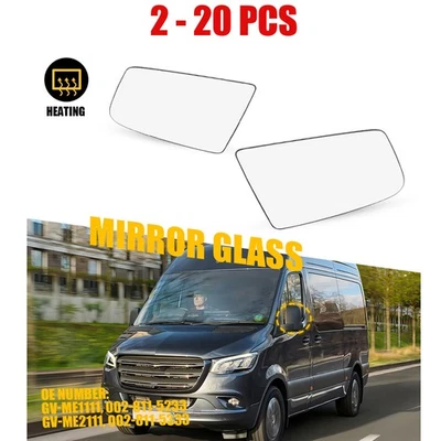 Conjunto térmico transparente espejo retrovisor 2-20X para Mercedes-Benz Sprinter 2500 2010-18 Foto 1 de 4