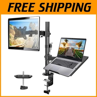 Adjustable Desk Mount for 32" Monitor & 17" Laptop - Image 1 of 4