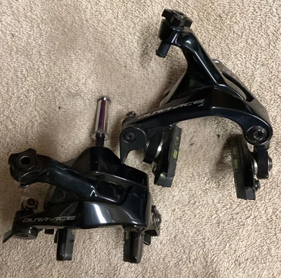 Pinzas de freno de doble pivote Shimano Dura Ace BR-R9100, 9/10 EXCELENTE Foto 1 de 4