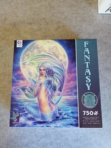 Ceaco Moon Mermaid Fantasy 750 Piece Puzzle 2018. New Includes Bonus Poster - Picture 1 of 3