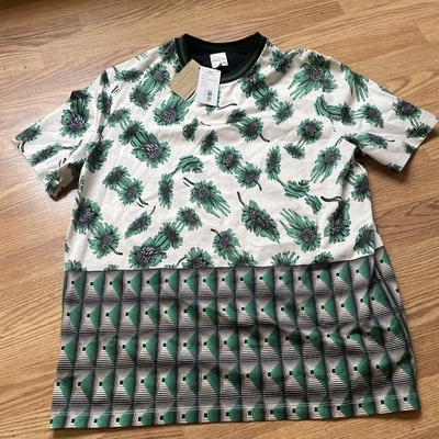 Camiseta Paul Smith Para Hombres Doble Estampado Manga Corta Verde Talla Grande Foto 1 de 4