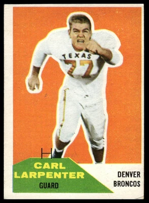 1960 Fleer #60 Carl Larpenter - Image 1 of 2