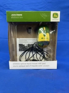 John Deere Tractor Liquid Optical Mouse No Mouse Pad PC, Mac For Diaplay Only - Picture 1 of 4
