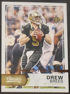 Drew Brees 2016 Panini Classics Timeless Tributes Parallel #97 (22/99) Saints - Imagen 1 de 2