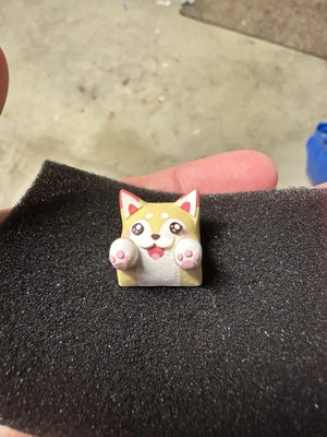 Hello Caps - Bongo Cat Fennec - Custom Artisan Keycap for Mechanical Keyboard - Image 1 of 4