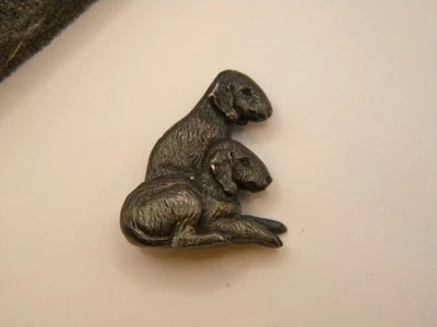 狗胸针细锡翻领别针 — 第 1/4 张图片