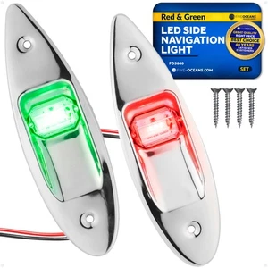  Boat Navigation Lights, LED Bow Light, Boat Navigation Lights Red and Green - Picture 1 of 9