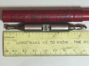 Herramienta FRESINO DE EXTREMO DOBLE EXTREMO 2 FLAUTAS CUADRADAS 3/16 DÍAS TUBO ORIGINAL VINTAGE CLEVELAND - Imagen 1 de 11