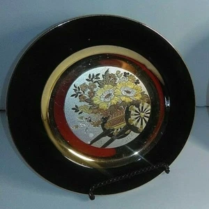 Vintage Imperial Chokin Plate #1269 Black - Picture 1 of 2