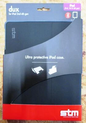 STM Dux, rugged case for Apple iPad 2, 3, 4 - Black (stm-222-066J-01) - Image 1 of 4