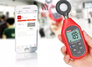 UNI-T UT383BT Digital Bluetooth Illuminometer Light intensity Meter Luxmeter - Picture 1 of 7