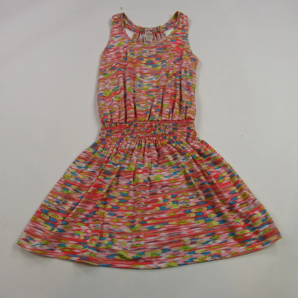 Vestido Mossimo para mujer pequeño sin mangas informal ligero campana inferior elástico Foto 1 de 4