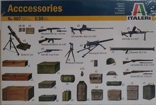 Italeri 1/35 scale kit #407, Accessories.