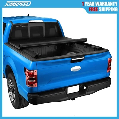 Soft Roll Up Tonneau Cover For 1999-23 Ford F250 F350 Super Duty 6.8FT Short Bed Foto 1 de 4