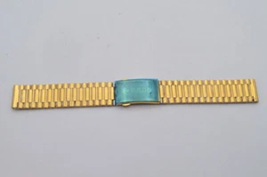 RADO VINTAGE HERREN STAHL ARMBAND 18MM BRACELET VINTAGE RAR SELTEN VERGOLDET - Bild 1 von 2