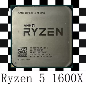 AMD Ryzen 5 1600X 3.60GHz 6Core 16MB DDR4 95W AM4 CPU Processor R5 1600X - Picture 1 of 1