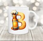 beer gift, add initial, cup, gift for him, custom cup, initial gift, gift cup