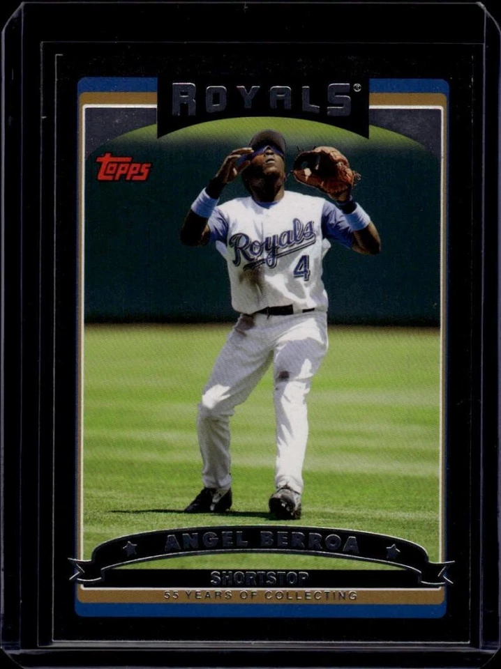Бейсбольная карточка 2006 Topps Black No571 Angel Berroa 6/55 Kansas City Royals почти как новая - Изображение 1 из 2
