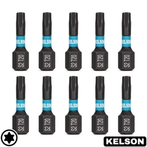 T20 Torx 25mm Star Impact Screwdriver Bits Magnetic 1/4" Universal KELSON - Picture 1 of 12