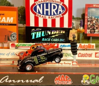 STONE WOODS & COOK 1941 WILLYS NHRA GASSER SWINDLER A 100% HOT WHEELS MINT  - Image 1 of 4