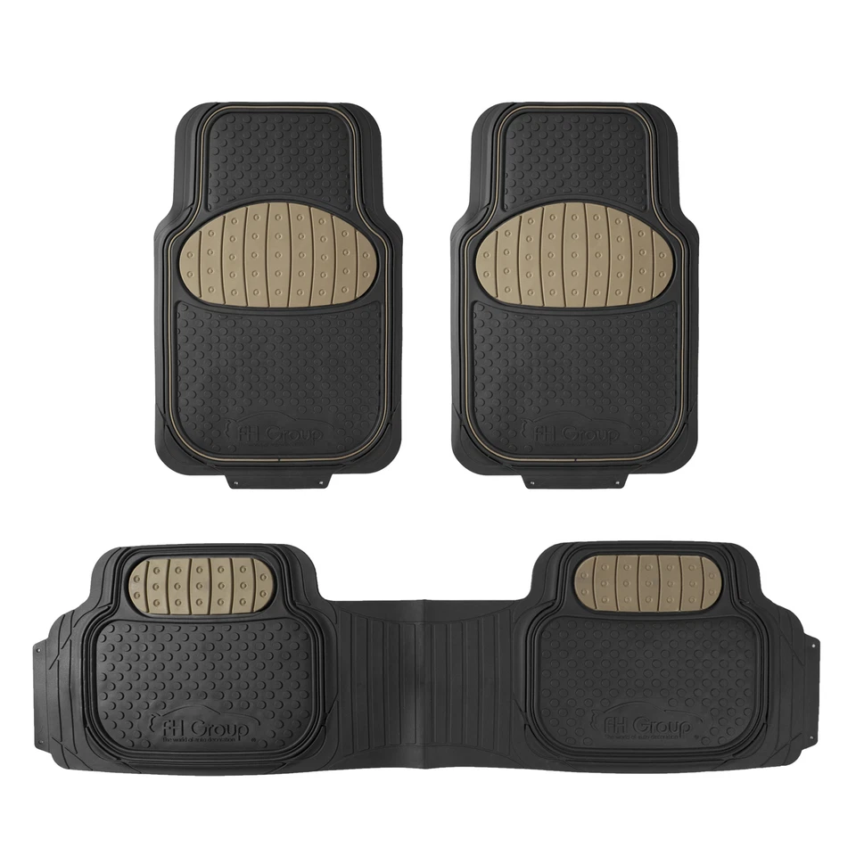 FH Group Universal Fit ClimaProof Trimmable Non-Slip Rubber Car Floor Mats - Image 1 of 1