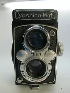 Lentes Yashica Mat 6X6 formato medio TLR cámara 80 mm F3,5 con estuche ¡¡FUNCIONA!!! - Imagen 1 de 5