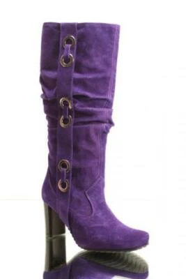 Botas Gibellieri 962 Hot Púrpura Gamuza Tacón Holgado 35 / EE. UU. 5 Foto 1 de 4