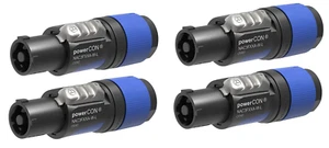 4 NEUTRIK NAC3FXXA-W-L 20A POWERCON (BLUE) Power In Locking Cable Mount - Picture 1 of 1