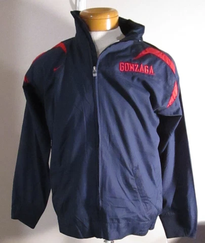 NWT Nike Gonzaga Bulldogs Youth Boys Full-Zip Warm-Up Jacket L Navy/Red MSRP$45 Cover