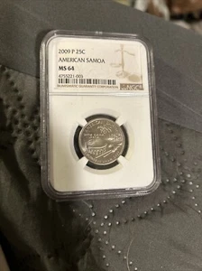 2009 P Quarter American Samoa NGC Certified MS64 - Picture 1 of 2