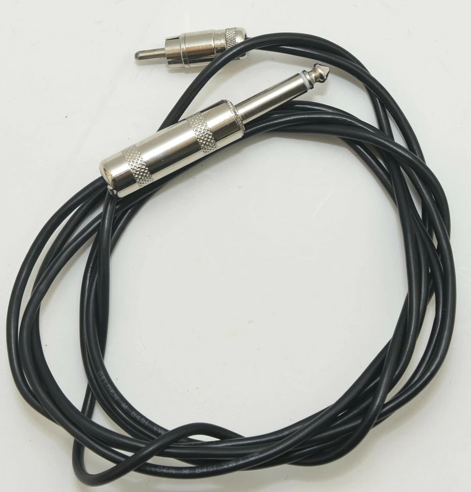 Cable Peavey Negro Mate RCA/S Interconexión Con Rca Y Enchufe 1/4 Pulgada 60960 Nuevo Foto 1 de 1