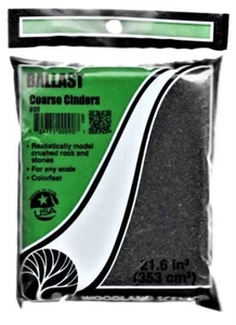 Woodland Scenics B90 Coarse Cinders Ballast 18 cubic Inch Bag - Picture 1 of 1