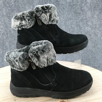 Khombu Botas Arco Invierno Mujer 8 M Jessica Cuero Negro Imitación Piel Cremallera 1323908 Foto 1 de 4