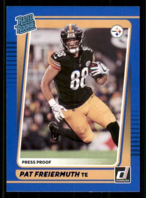 2021 Donruss Press Proof Blue #281 Pat Freiermuth RR - Image 1 of 2
