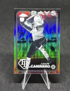 2024 Topps Chrome Junior Caminero Rookie Photo Negative Refractor Variation SP - Picture 1 of 4