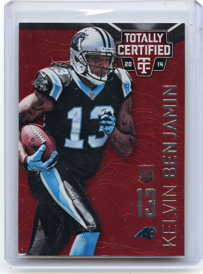 2014 TOTALLY CERTIFIED #164 KELVIN BENJAMIN "RED" RC #31/100, CAROLINA PANTHERS - Image 1 of 1